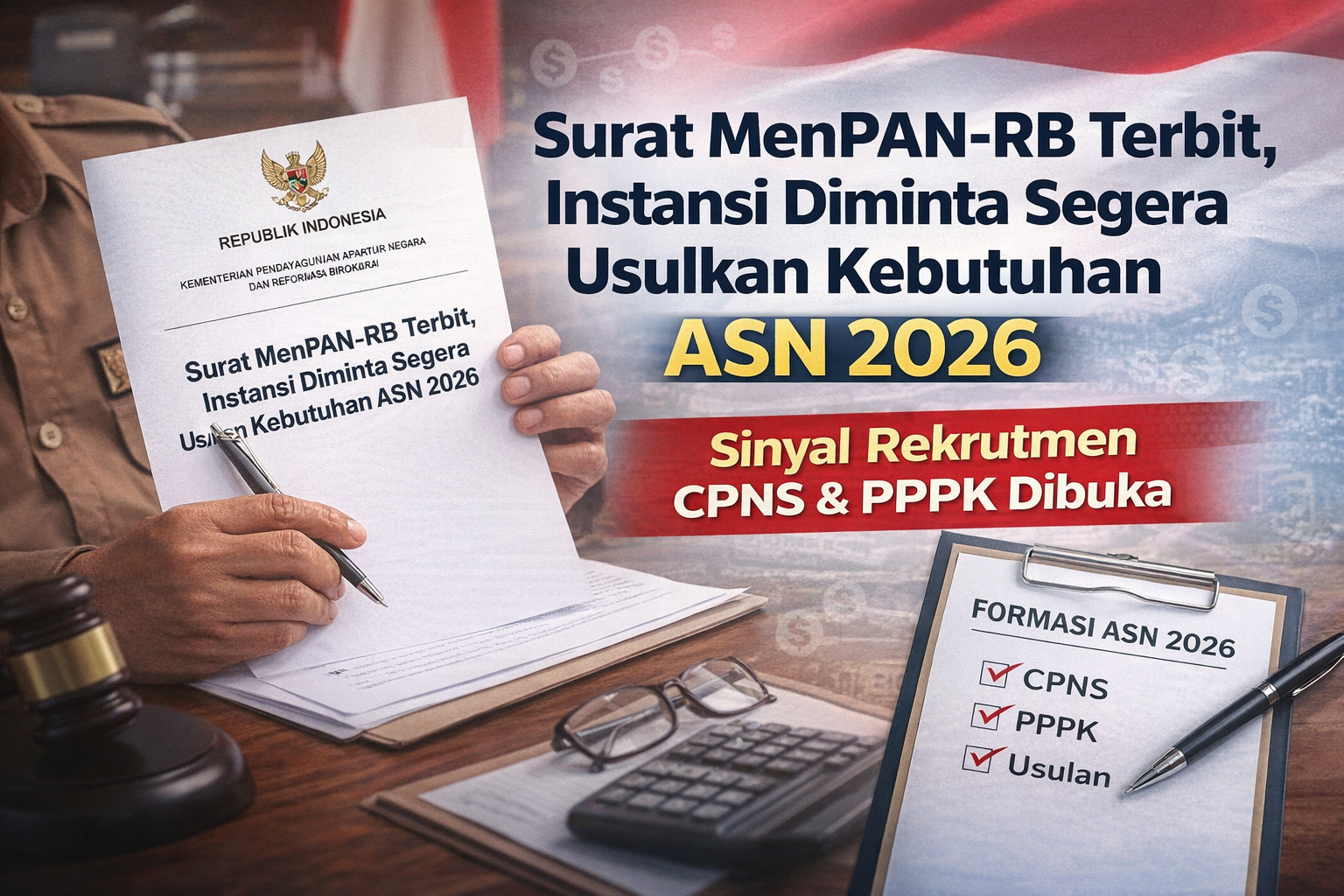 Surat MenPAN-RB Terbit, Instansi Diminta Usulkan Formasi ASN 2026 – Sinyal Rekrutmen CPNS & PPPK Dibuka